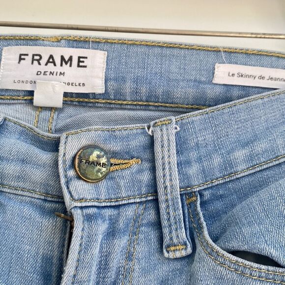Frame Denim ‘Le Skinny De Jeanne’ in‎ Park Court Distressed Stretch Jean 24 - Picture 8 of 12